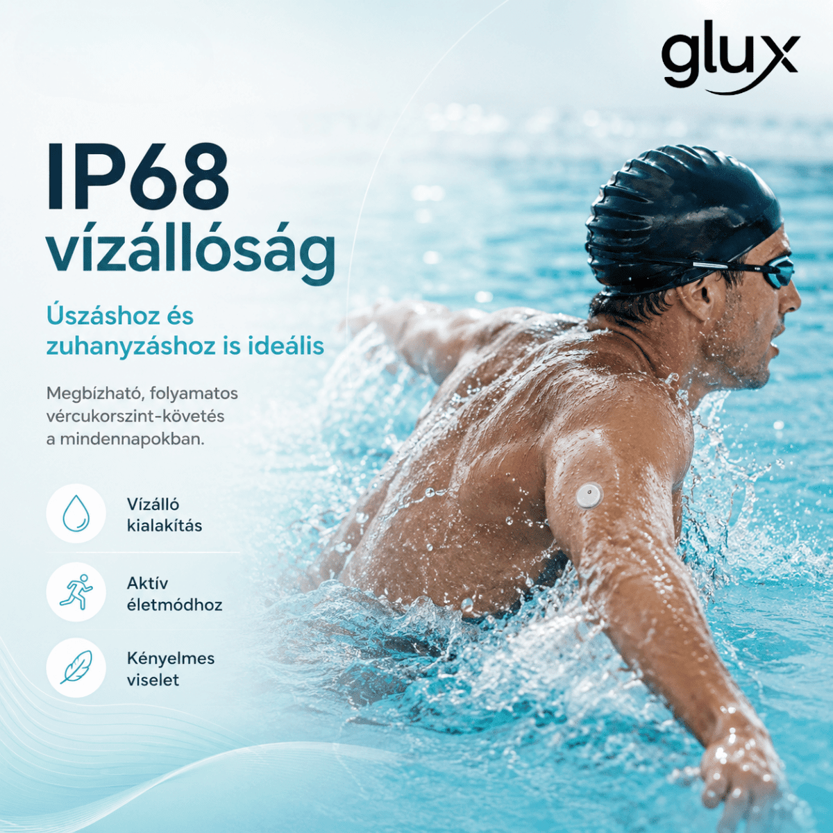 Linx folyamatos vércukormérő szenzor a folyamatos szöveti glükózmonitorozáshoz - GluX
