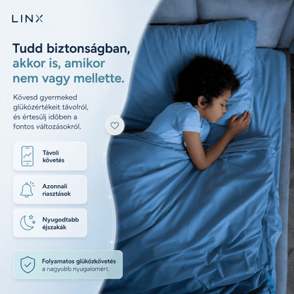 Linx folyamatos vércukormérő szenzor a folyamatos szöveti glükózmonitorozáshoz - GluX